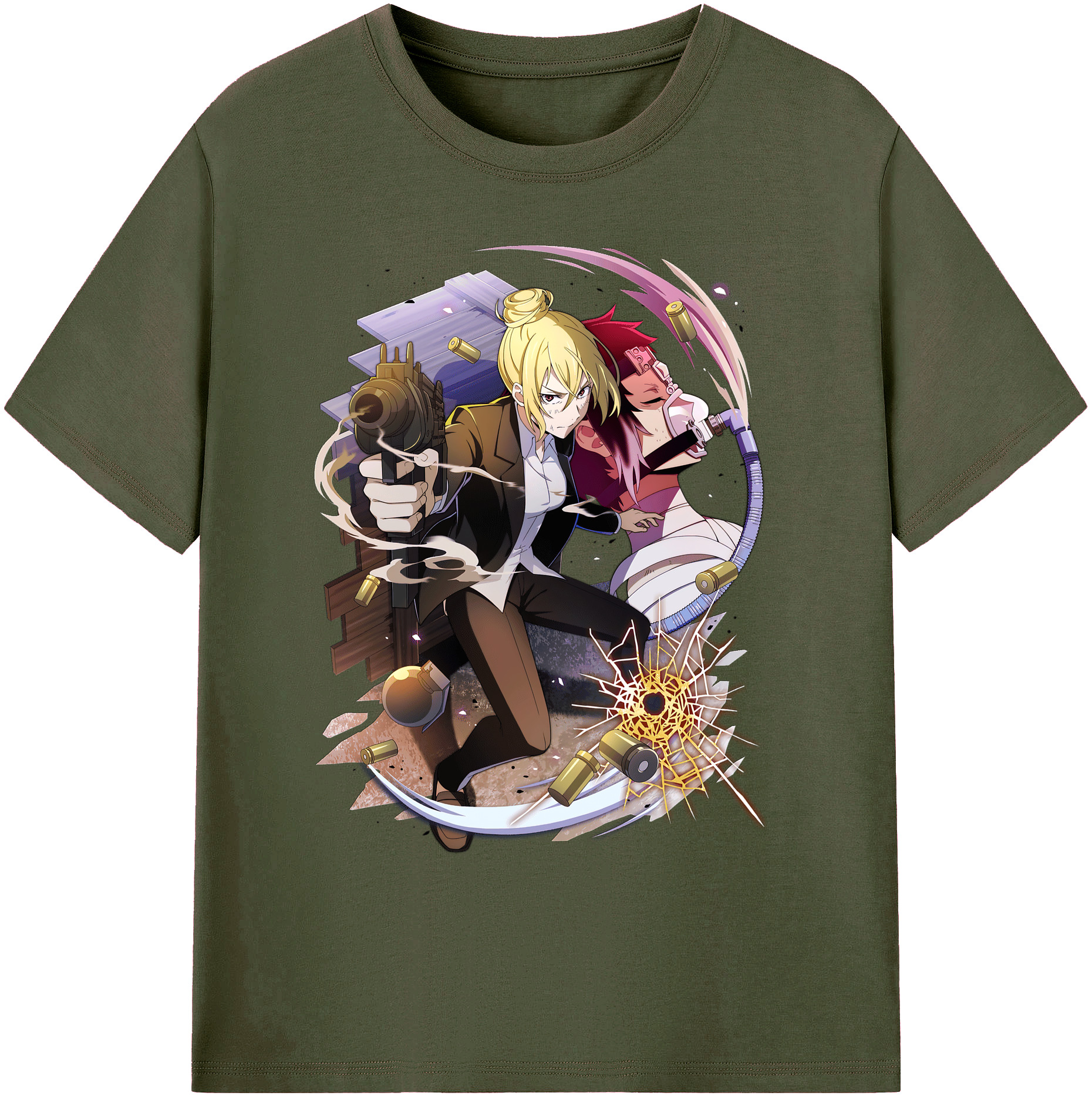 （画像用） 文豪ストレイドッグス Bungo Stray Dogs 綿100％ メンズ半袖Tシャツ｜肌触りやわらか＆通気性